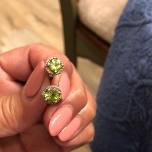 Brighton Peridot Post Earrings
